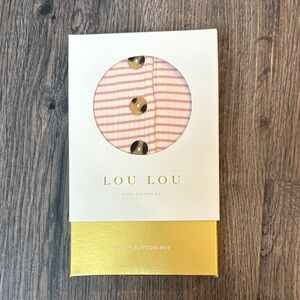 Lou Lou Pink and White Striped Top & Bottom Set Newborn